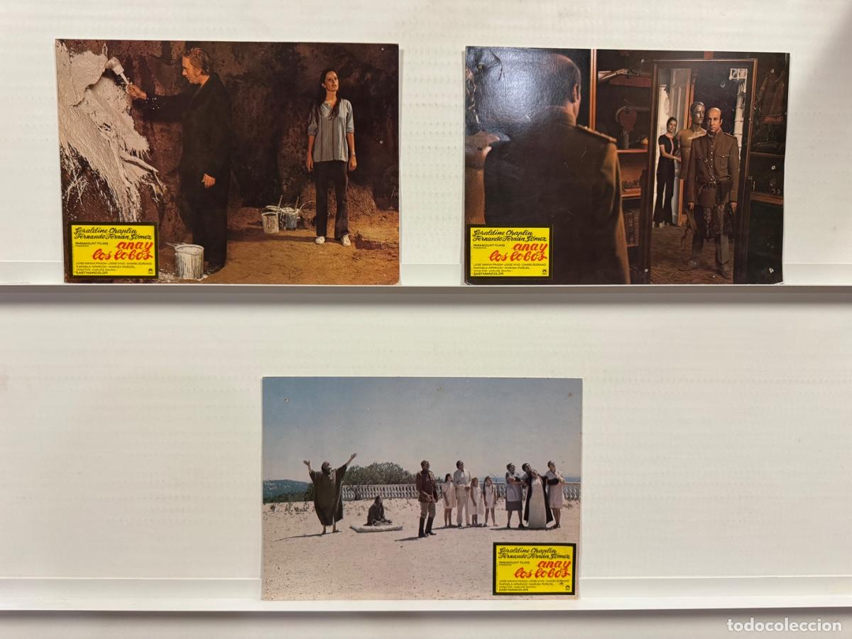 Cine: Ana y los lobos, Geraldine Chaplin, Fernan Gomez, 3 FOTOCROMOS
