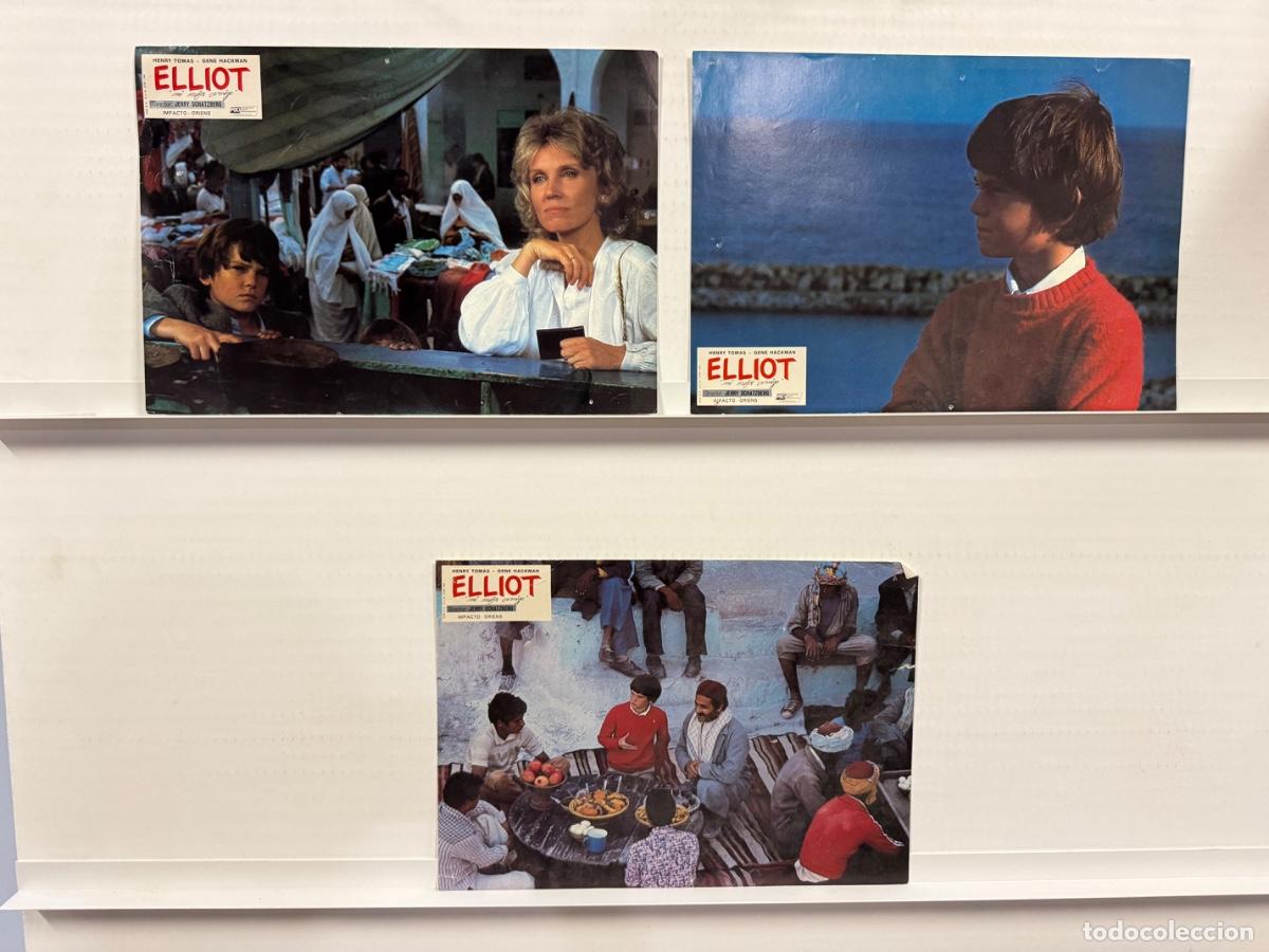 Cine: ELLIOT, Henry Tomas, Gene Hackman, 3 FOTOCROMOS