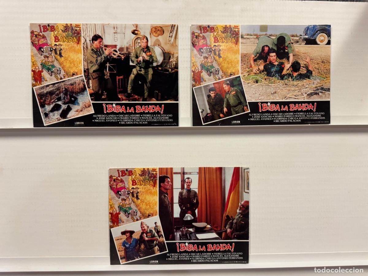 Cine: Biba la banda!, Alfredo Landa, Oscar Ladoire, 3 FOTOCROMOS
