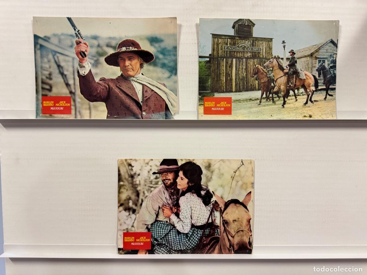 Cine: Missouri, Marlon Brando, Jack Nicholson, 3 FOTOCROMOS