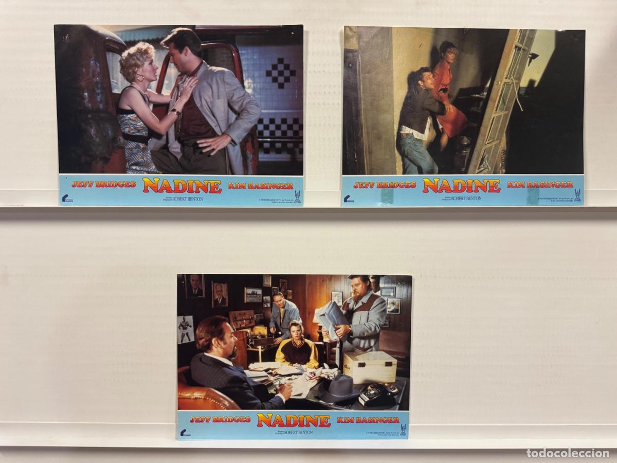 Cine: NADINE, Jeff Bridges, Kim Basinger, 3 FOTOCROMOS