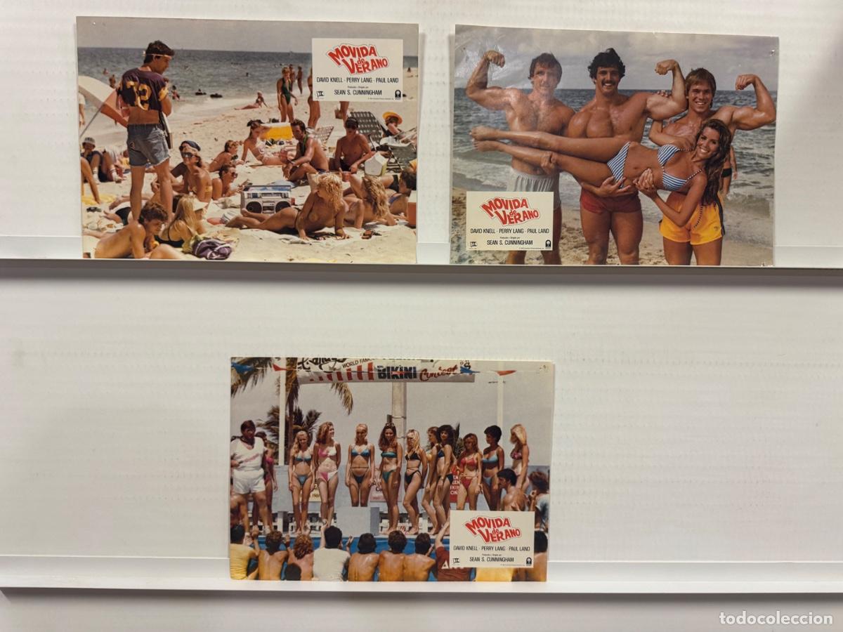 Cine: Movida de verano, David Knell, Perry Lang, 3 FOTOCROMOS