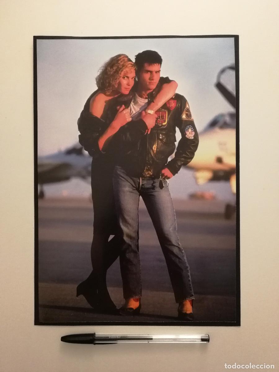 Cine: LAMINA ACARTONADA -A4- TOP GUN - TOM CRUISE - Kelly McGillis