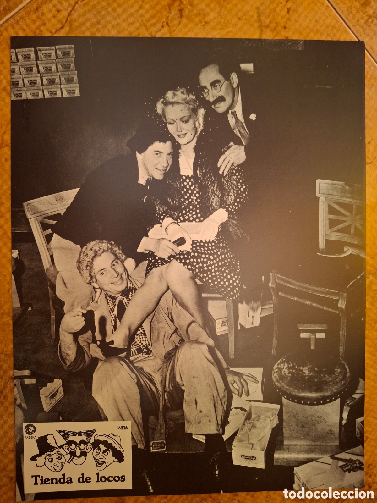 Cine: Juego Completo de 12 Fotocromos Originales - TIENDA DE LOCOS (The Big Store, 1941) - Hermanos Marx -