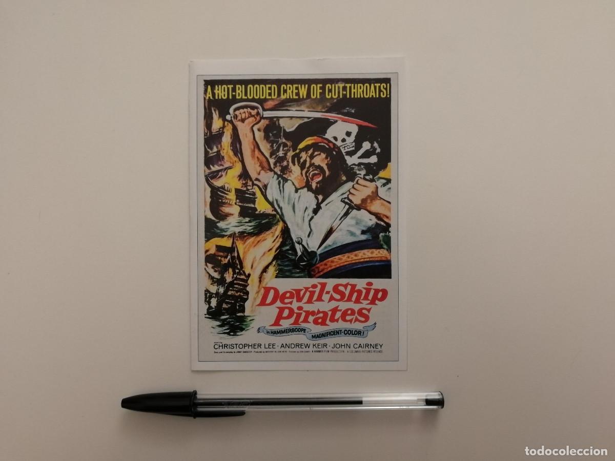 Cine: FICHA COLECCIONABLE -10*15- Los bucaneros del Diablo (The Devil-Ship Pirates) - CHRISTOPHER LEE