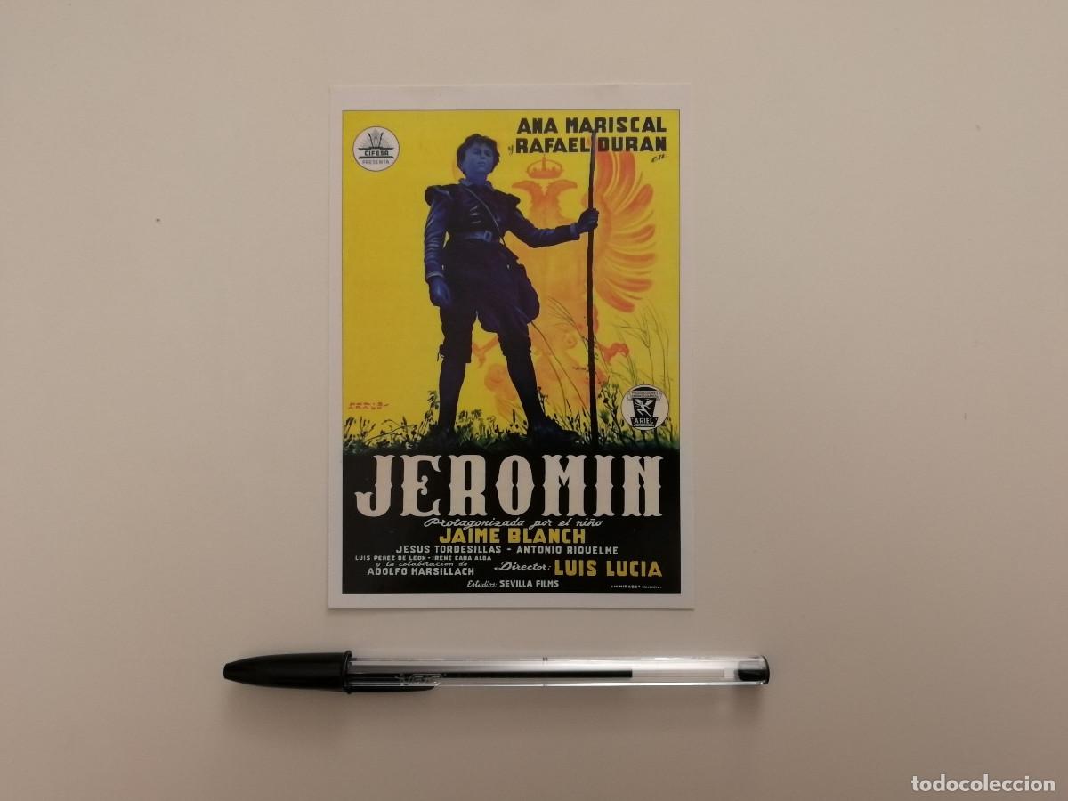 Cine: FICHA COLECCIONABLE -10*15- JEROMIN - LUIS LUCIA - CINE ESPA&Ntilde;OL
