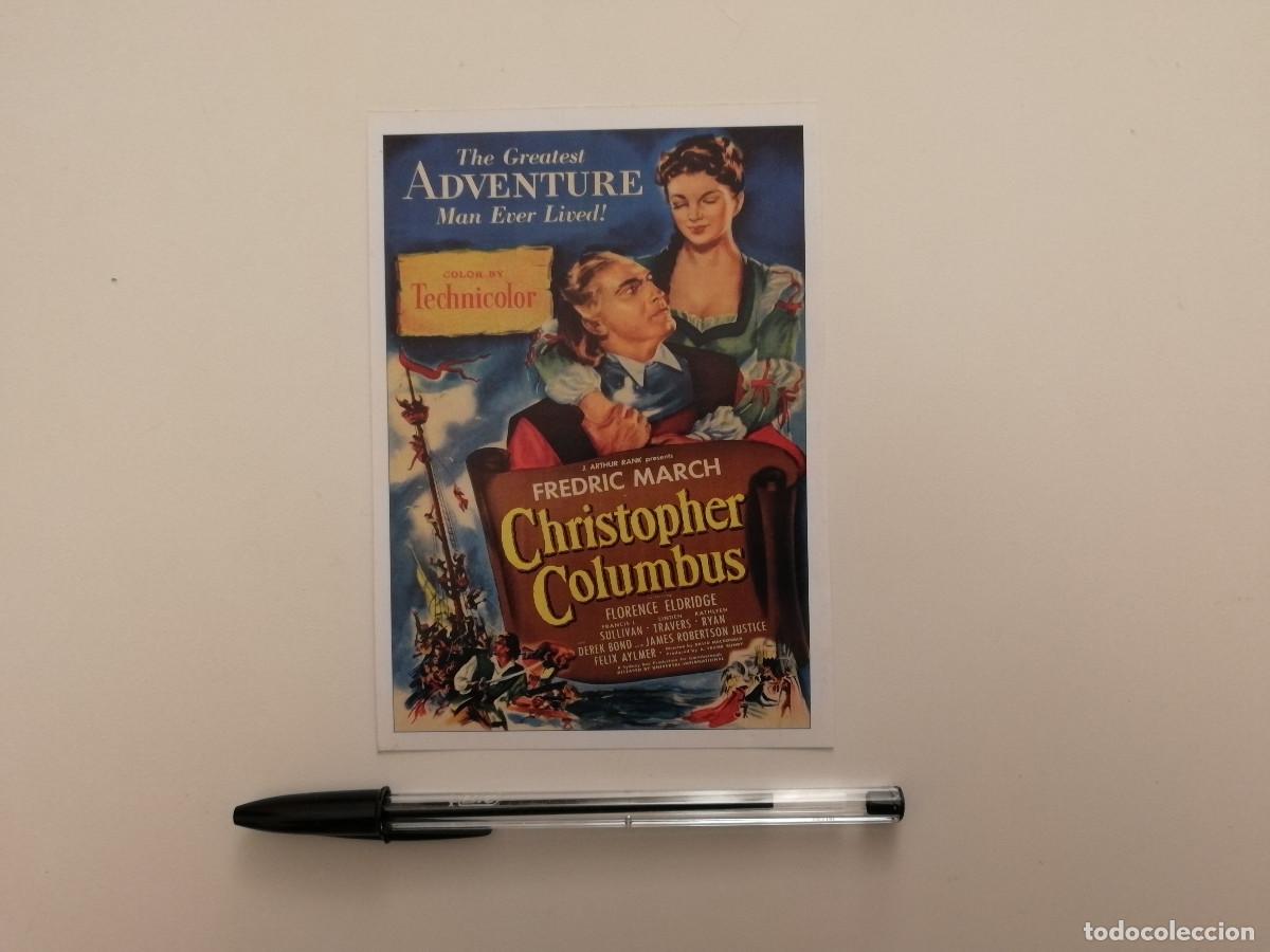 Cine: FICHA COLECCIONABLE -10*15- La verdadera historia de Crist&oacute;bal Col&oacute;n-FREDRIC MARCH-Florence Eldridge