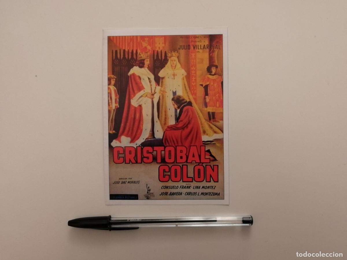 Cine: FICHA COLECCIONABLE -10*15- CRISTOBAL COLON - CINE ESPA&Ntilde;OL - JOSE DIAZ MORALES