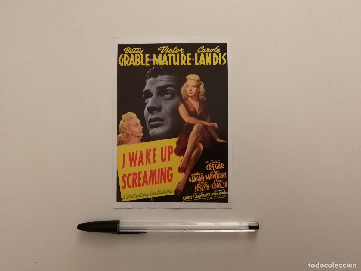 Cine: FICHA COLECCIONABLE -10*15- &iquest;Qui&eacute;n mat&oacute; a Vicky? - BETTY GRABLE - VICTOR MATURE - CINE NEGRO