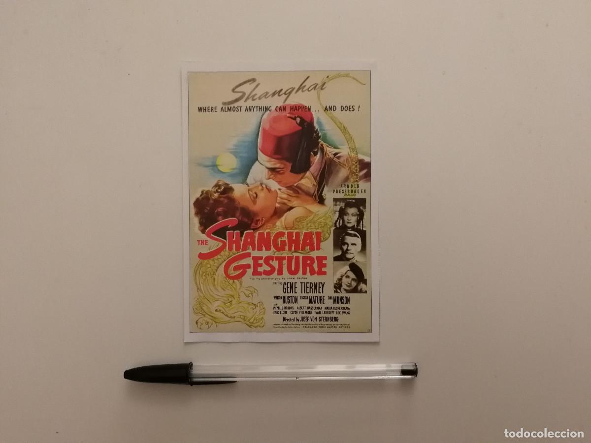 Cine: FICHA COLECCIONABLE -10*15- El embrujo de Shangh&aacute;i - GENE TIERNEY - CINE NEGRO