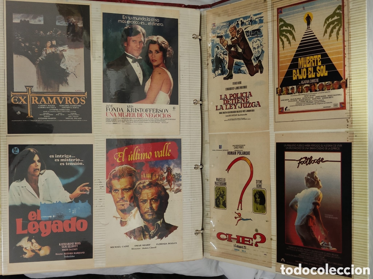 Cine: Colecci&oacute;n de 264 carteles promocionales de pel&iacute;culas.