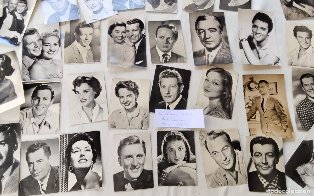 Cine: LOTE DE 46 CROMOS -POSTALES DE ARTISTAS MUCHAS TARJETAS FLORITA , VER COMPOSICION