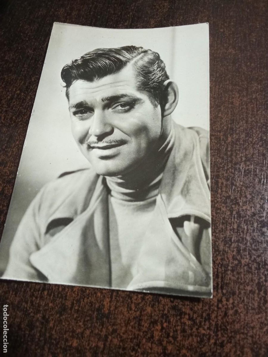 Cine: Clarck Gable. Postal del artista.