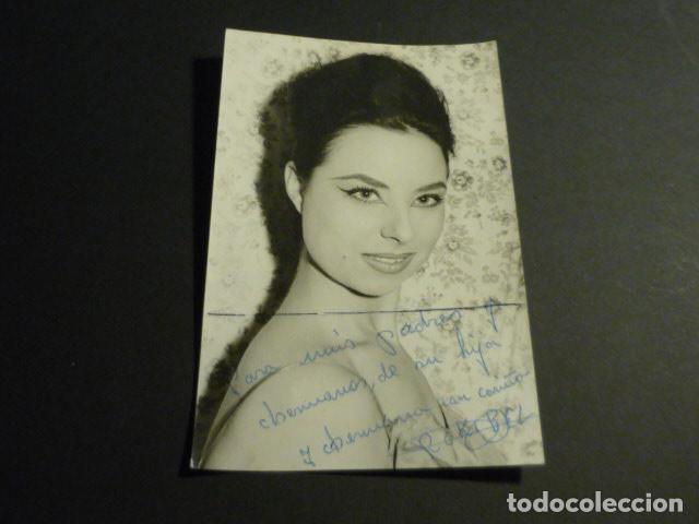 Cine: MARI CRUZ DIEZ ACTRIZ ANTIGUA FOTOGRAFIA CON FIRMA AUTOGRAFA RIBERA FOTOGRAFO VALENCIA 9 X 14 CM
