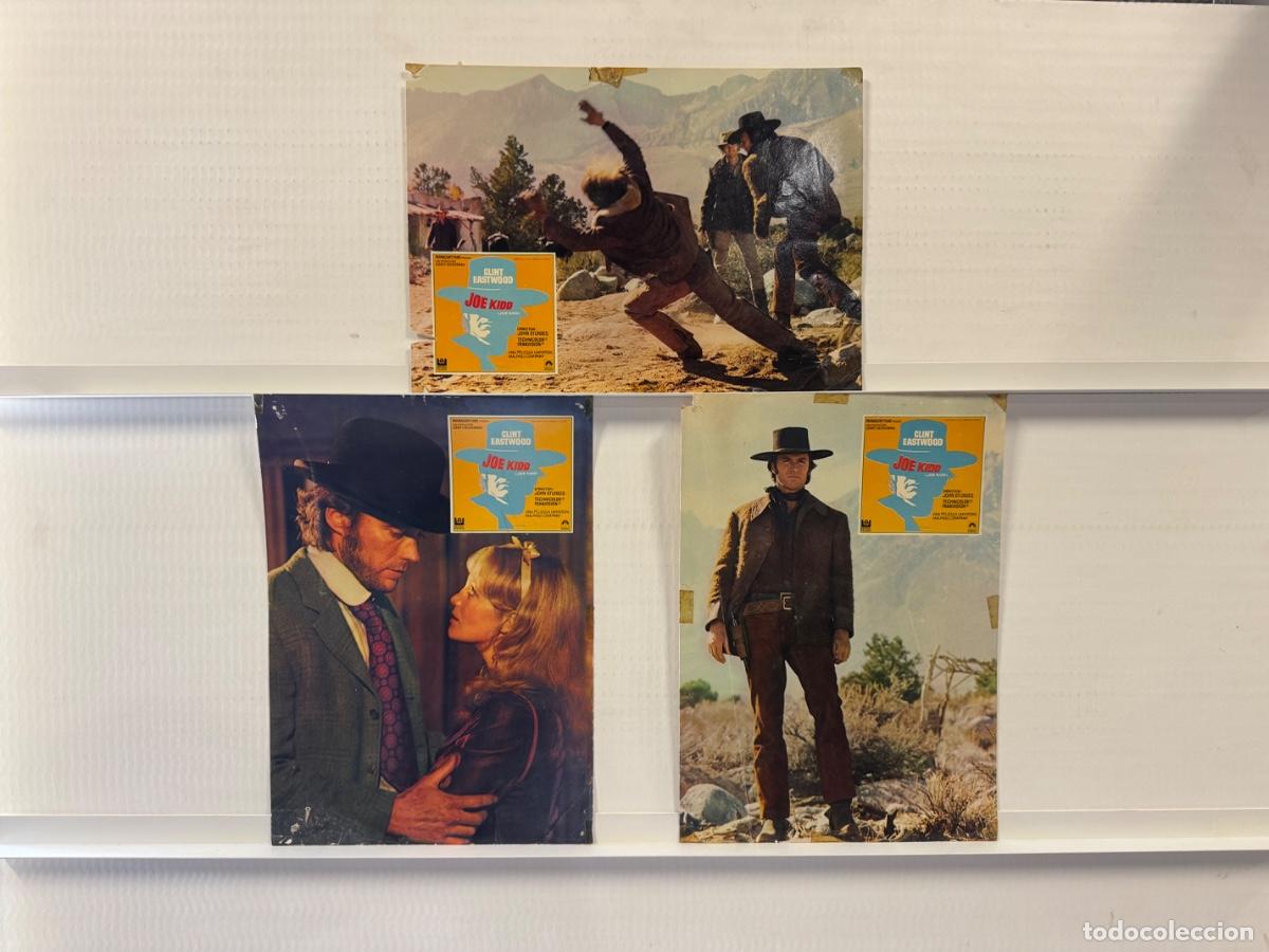 Cine: Clint Eastwood, Joe Kidd, 3 FOTOCROMOS