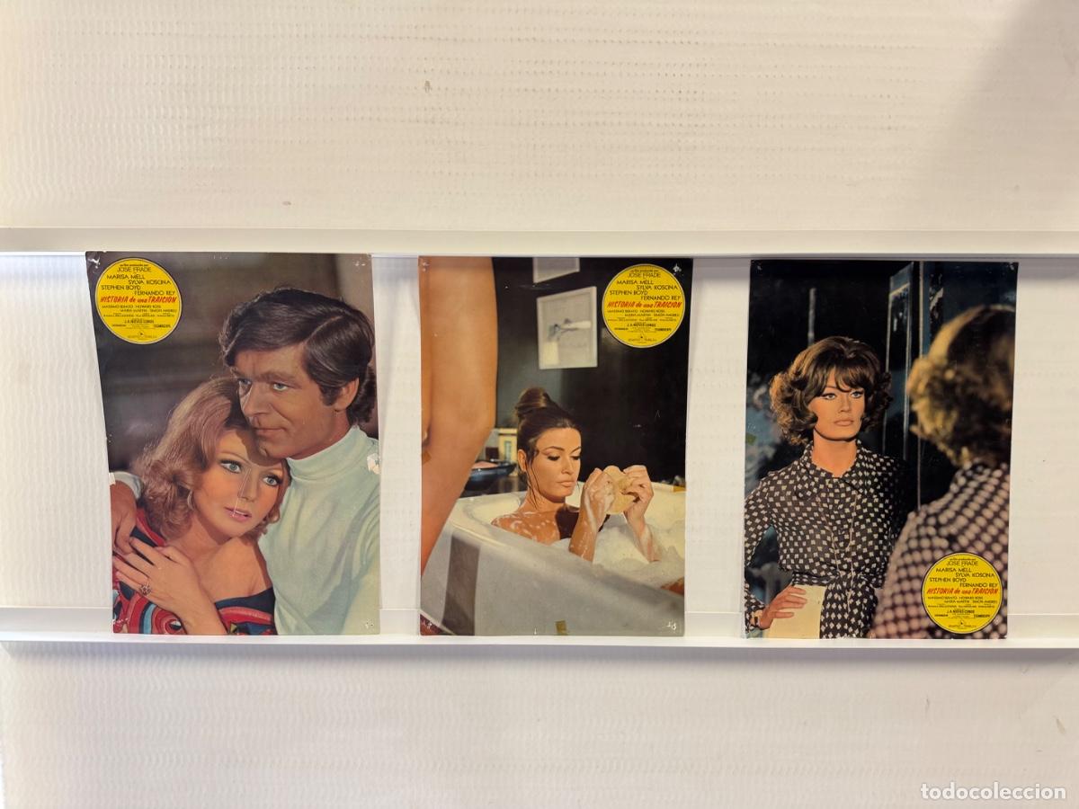 Cine: Historia de una traici&oacute;n, Marisa Mell, Sylva Koscina, 3 FOTOCROMOS