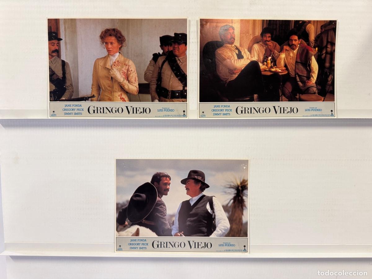 Cine: Gringo Viejo, Jane Fonda, Jimmy Smits, 3 FOTOCROMOS
