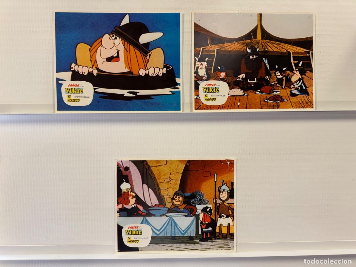 Cine: Vikie el vikingo, Animacion, 3 FOTOCROMOS