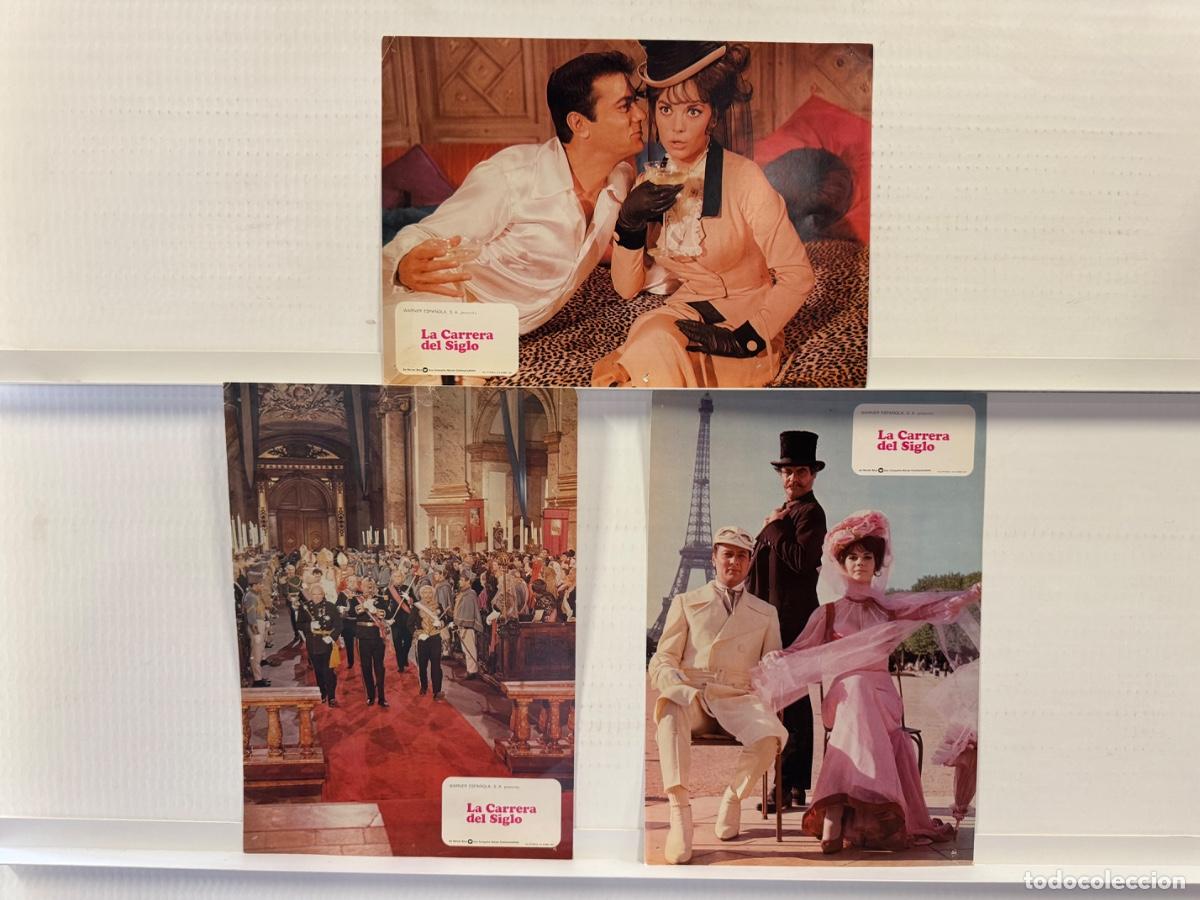 Cine: La carrera del siglo, Tony Curtis, 3 FOTOCROMOS