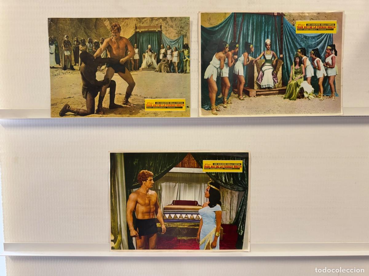Cine: Taur rey de la fuerza bruta, Joe Robinson, Bella Cortez, 3 FOTOCROMOS