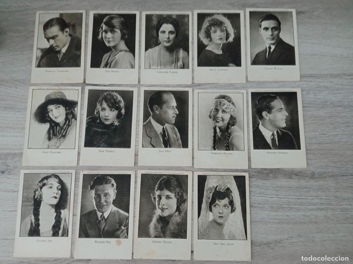 Cine: ARTISTAS EMINENTES CINEMATOGR&Aacute;FICOS, 14 CROMOS DE LA SERIE VI QUE CONSTA DE 20