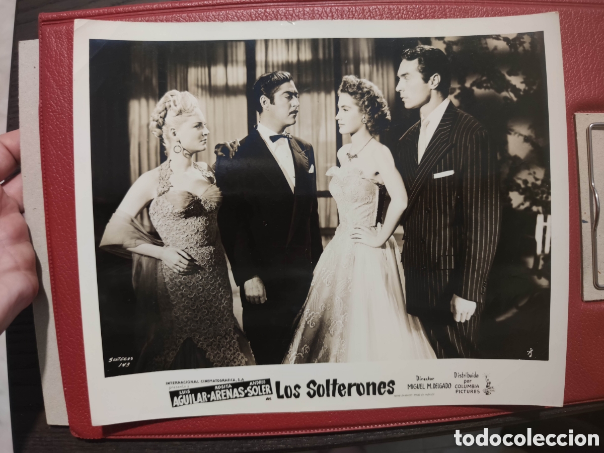 Cine: Foto - Los solterones - 1953 - Luis Aguilar, Rosa Arenas - Fotografia Original de distribuidora -