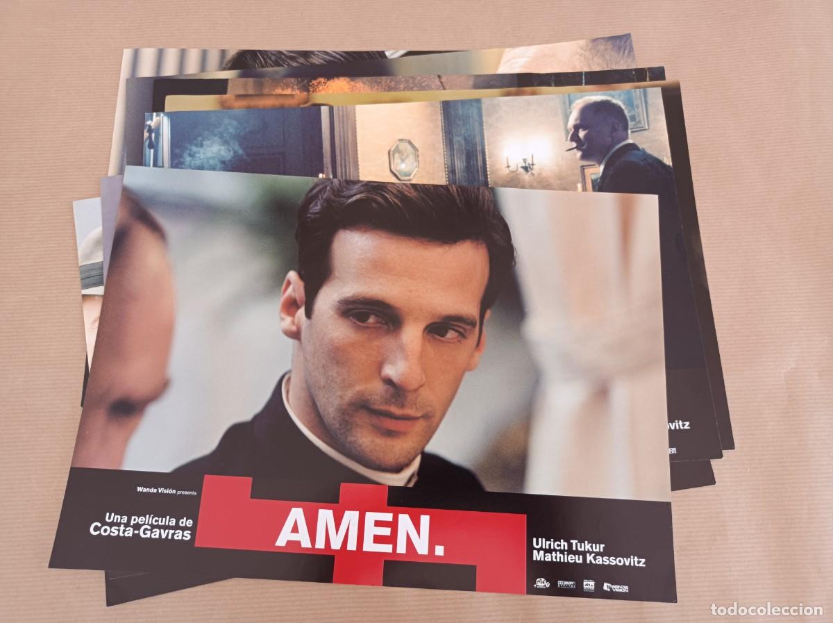 Cine: 8 FOTOCROMOS PEL&Iacute;CULA AM&Eacute;N JUEGO COMPLETO LOTE 1