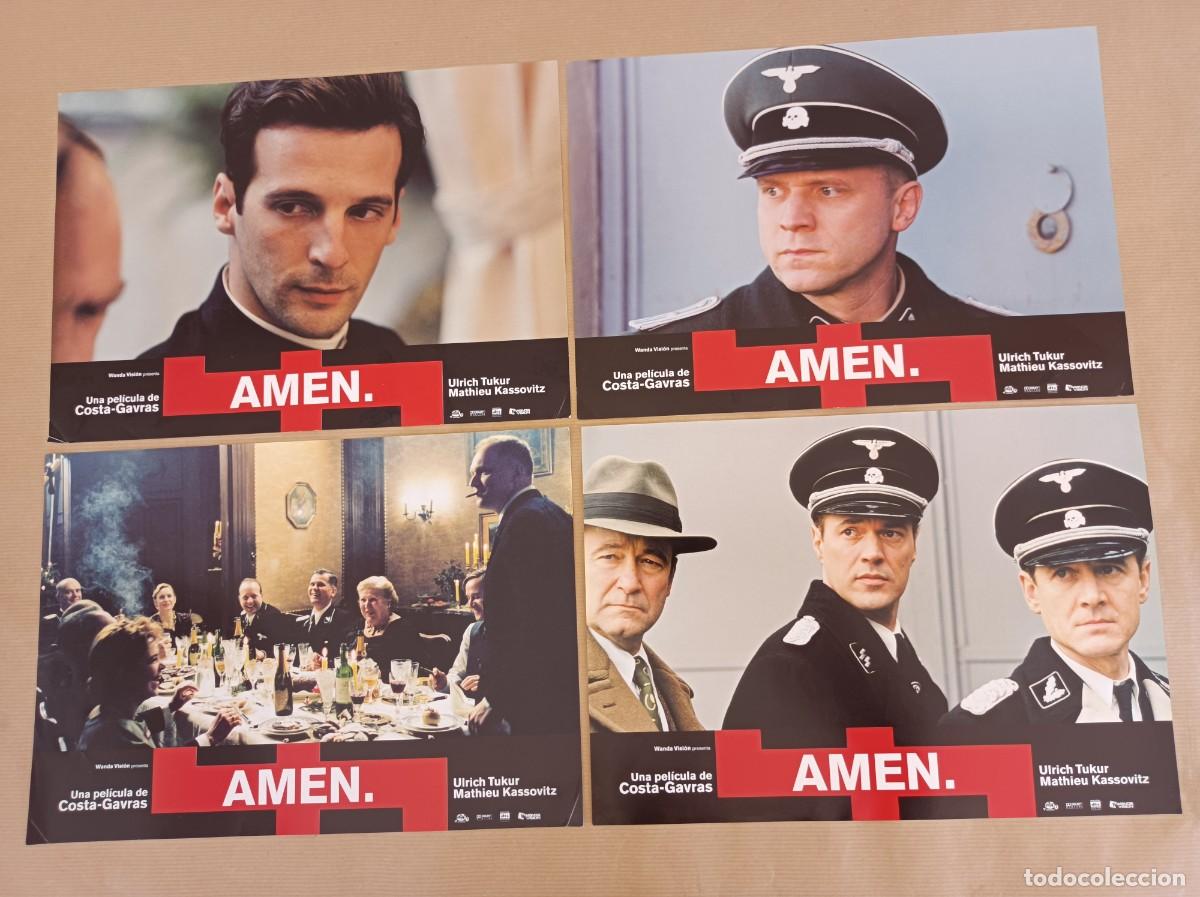 Cine: 8 FOTOCROMOS PEL&Iacute;CULA AM&Eacute;N JUEGO COMPLETO LOTE 2