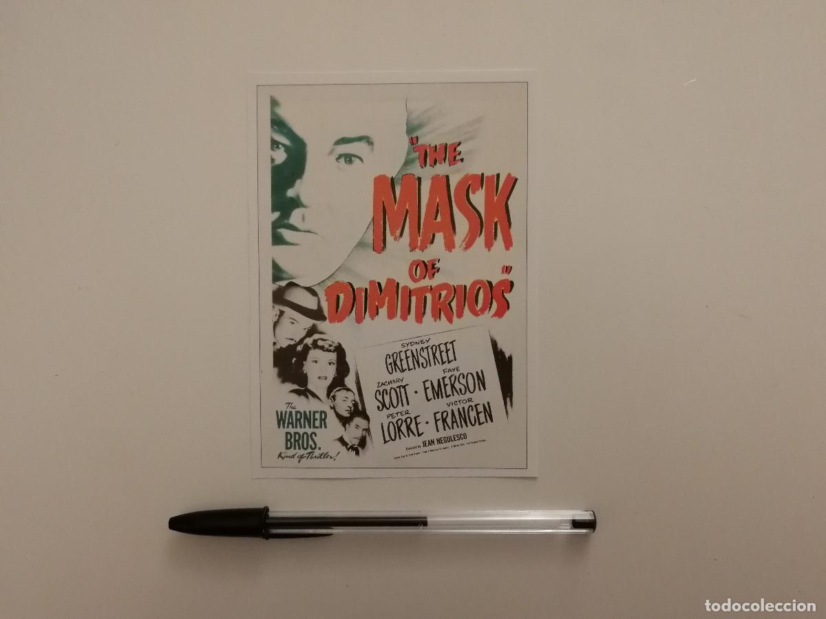 Cine: FICHA COLECCIONABLE -10*15- La m&aacute;scara de Dimitrios - CINE NEGRO - Jean Negulesco