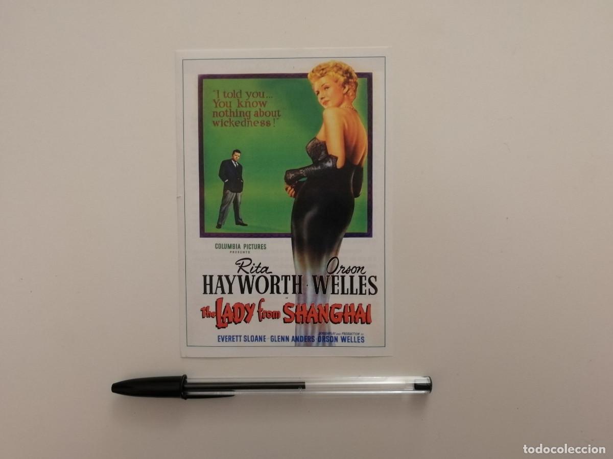 Cine: FICHA COLECCIONABLE -10*15- LA DAMA DE SHANGHAI - ORSON WELLES - RITA HAYWORTH