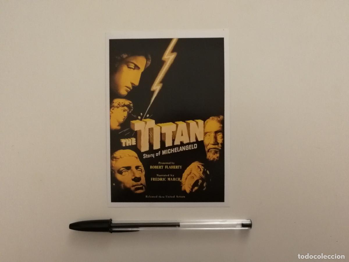 Cine: FICHA COLECCIONABLE -10*15- The Titan: Story of Michelangelo - FREDRIC MARCH