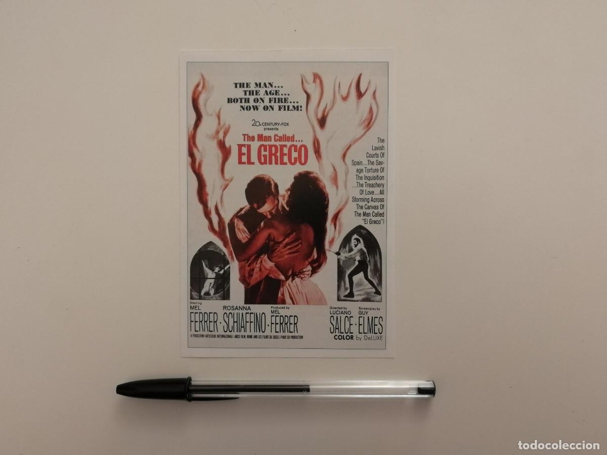 Cine: FICHA COLECCIONABLE -10*15- EL GRECO - Rosanna Schiaffino - MEL FERRER