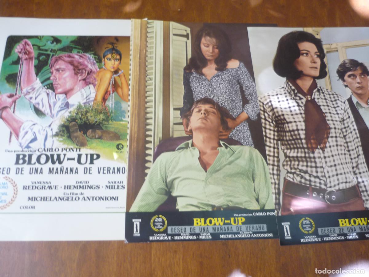 Cine: blow up - 10 fotocromos originales color - david hemmings jane birkin - Michelangelo Antonioni