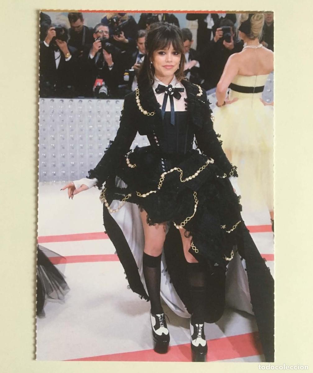 Cine: Jenna Ortega Met Gala 2023 Gothic Dress Collectible Postcard Dream'up Magazine France Movie Card