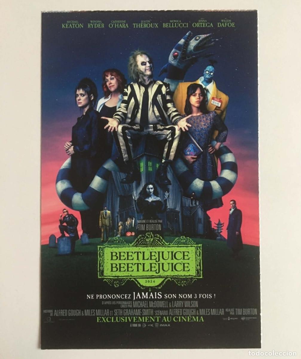 Cine: Beetlejuice Beetlejuice Jenna Ortega 2024 Collectible Movie Poster Card YouStar Magazine France