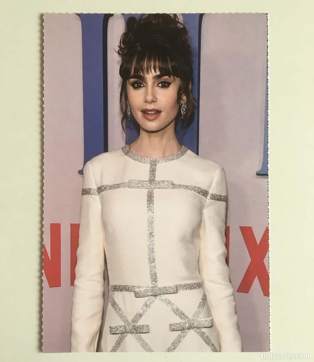 Kino: Lily Collins Emily in Paris Audrey Hepburn Look Collectible Postcard YouStar Magazine France Card