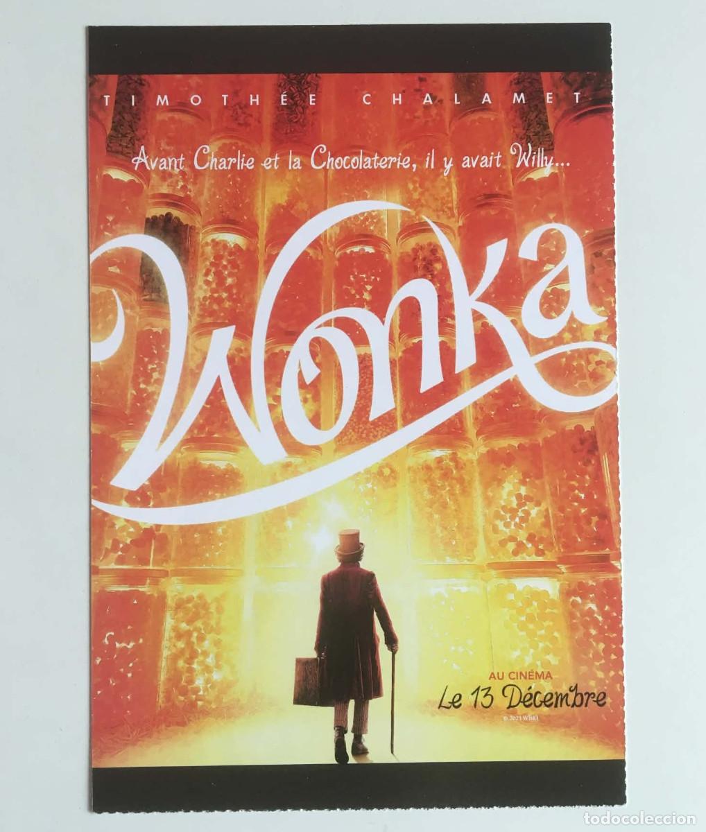 Cine: Timoth&eacute;e Chalamet Wonka 2023 Movie Poster Collectible Card Dream'up Magazine France