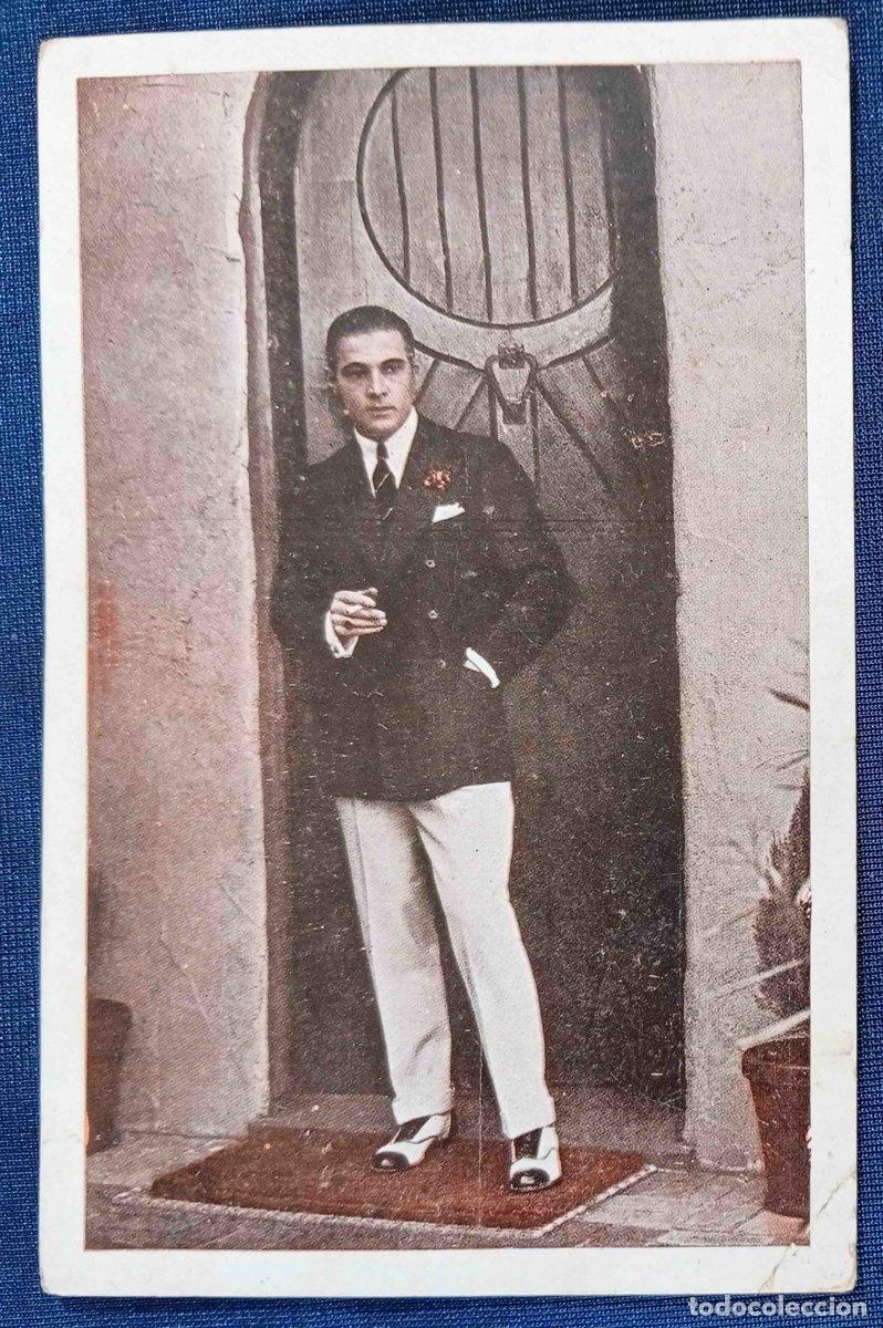 Cine: POSTAL DEL ACTOR RODOLFO VALENTINO 1895 - 1926. SERIE II. N&ordm; 8.