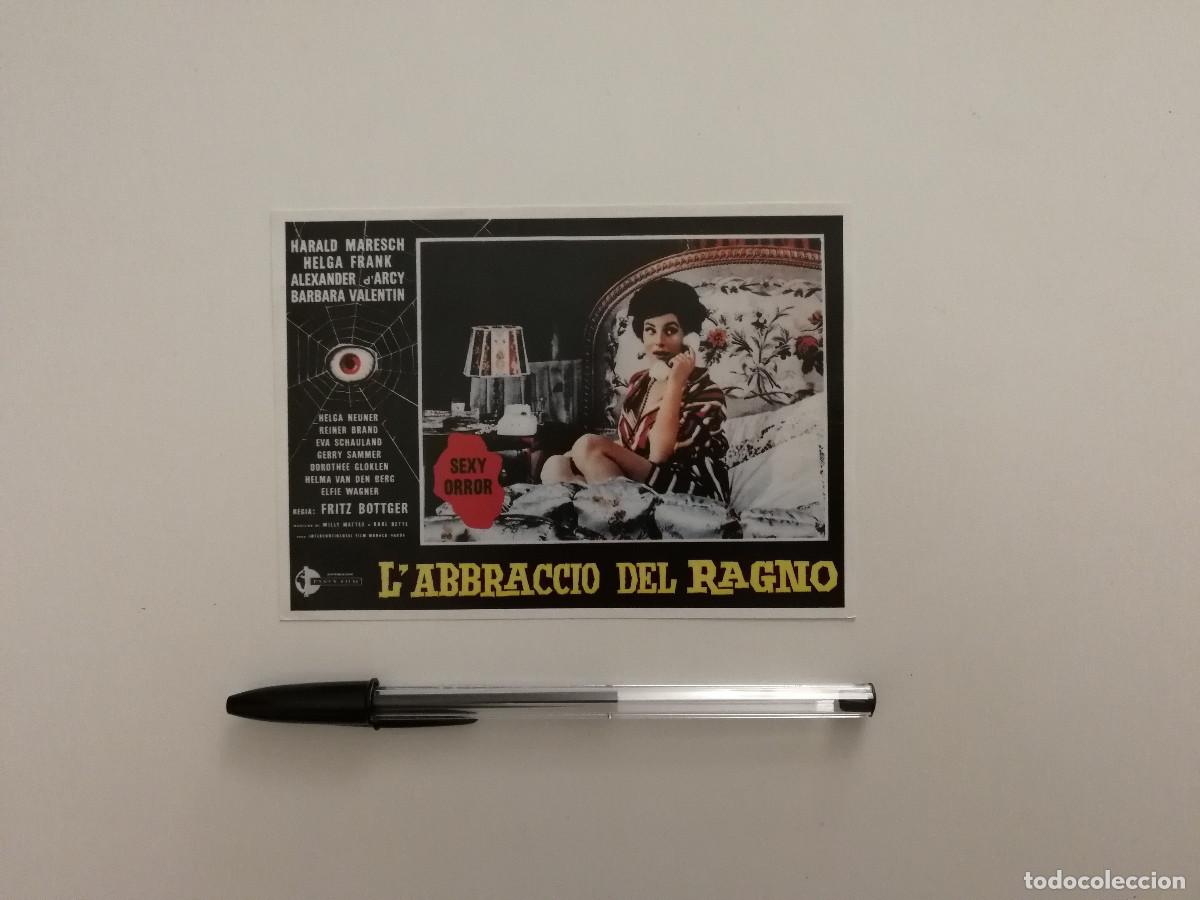 Cine: TARJETA ACARTONADA -9*13- Horrors of Spider Island - TERROR - Fritz B&ouml;ttger