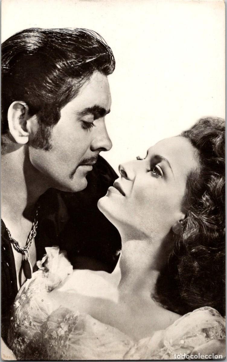 Cine: Tyrone Power y Maureen O'Hara - El Cisne Negro (Century Fox) - Archivo Bermejo 4059 - 136x85mm