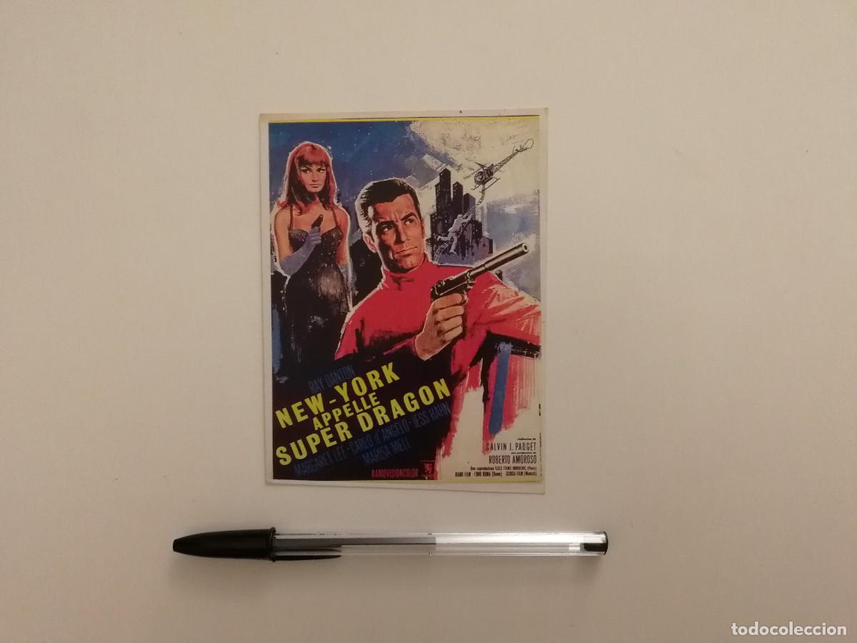 Cine: IMPRESO PAPEL -9*13- Nueva York llama a Superdrago - RAY DANTON - Marisa Mell