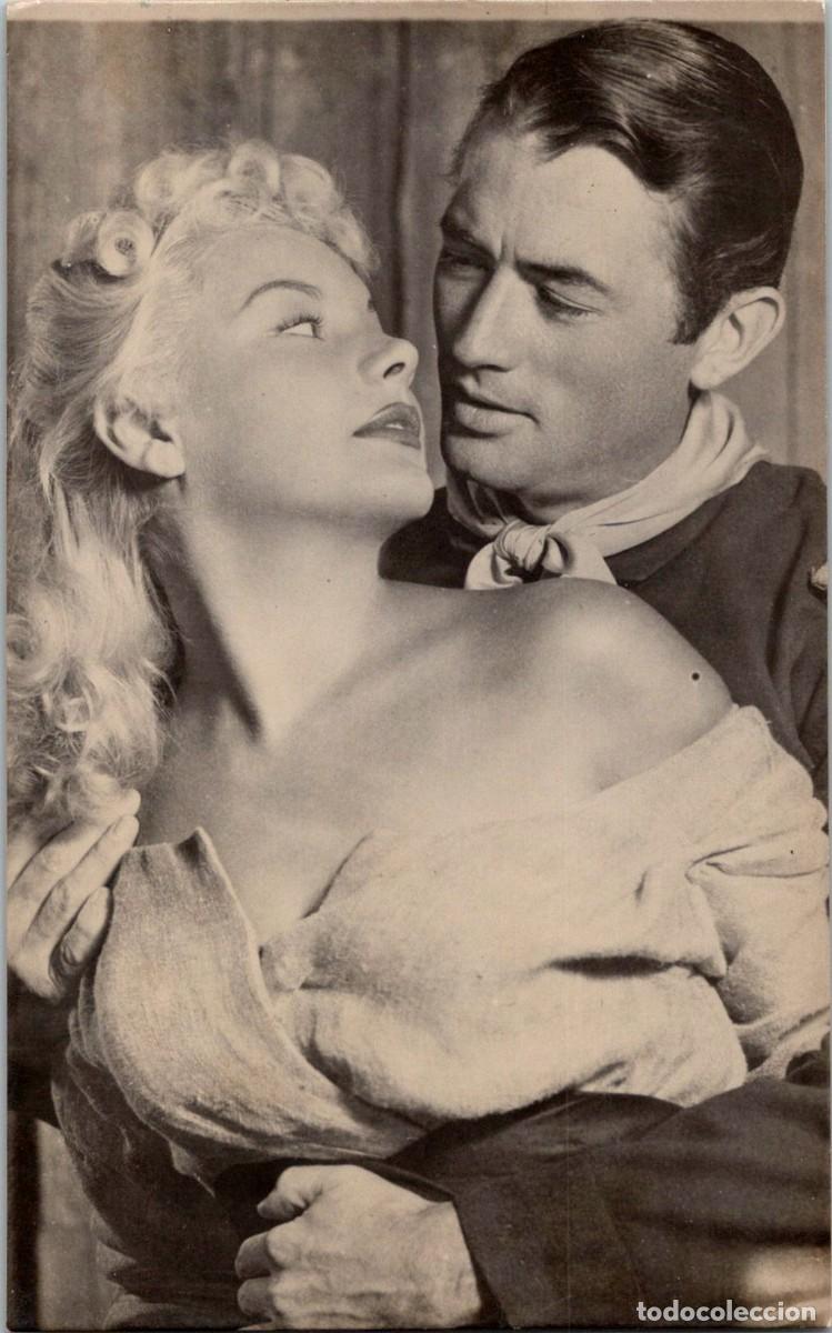 Cine: Gregory Peck y B&aacute;rbara Payton - S&oacute;lo el Valiente - Sin m&aacute;s datos - 137x85mm