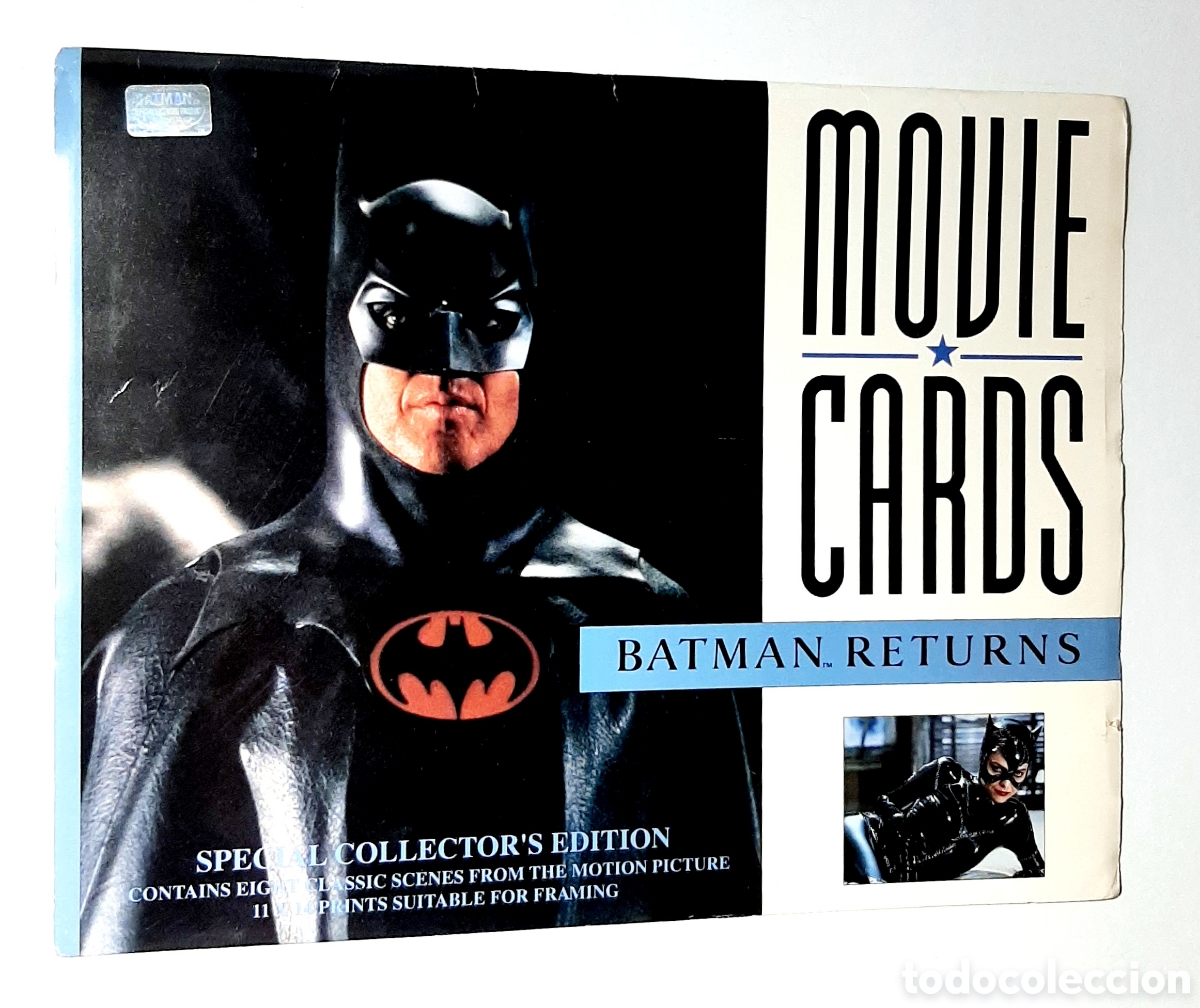 Cine: BATMAN 1989 + BATMAN RETURNS 1992. 16 MOVIE CARDS SPECIAL COLLECTOR'S EDITION. 28&times;35,5.