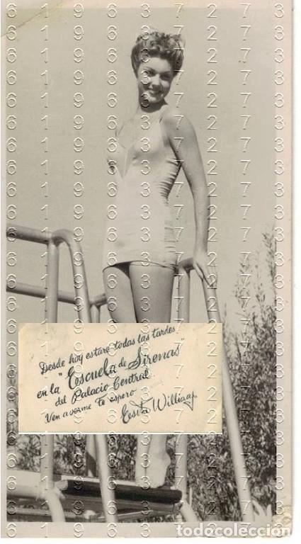 Cin&eacute;ma: SEVILLA ESTHER WILLIAMS ESCUELA DE SIRENAS 10X5 PALACIO CENTRAL Y FOTO DE RITA HAYWORTH 15X9 M25
