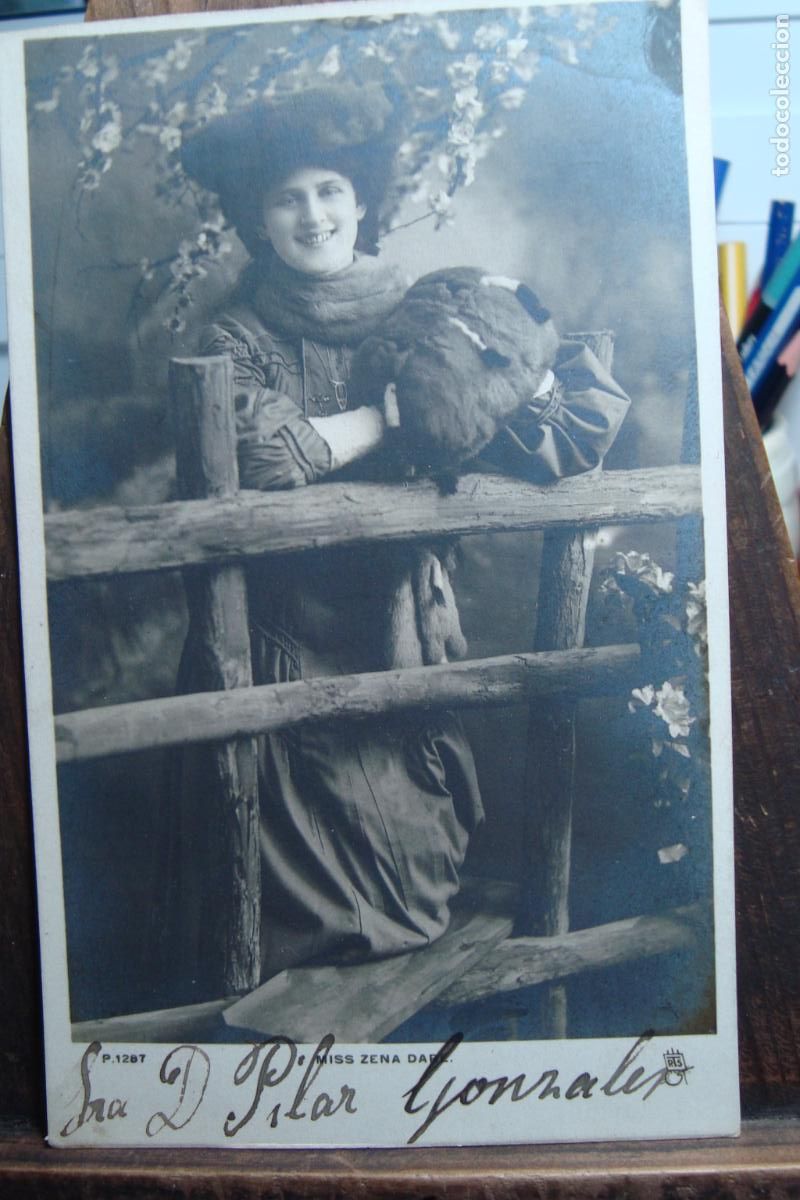 Cine: ANTIGUA POSTAL ACTRIZ Y CANTANTE MISS ZENA DARE. CELEBRITIES OF THE STAGE