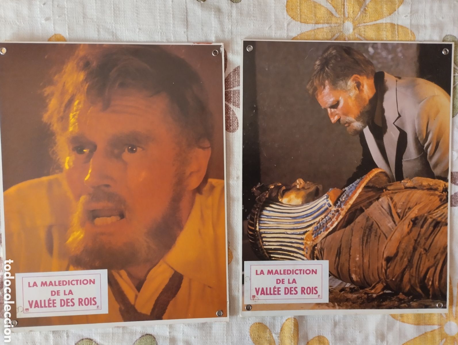 Cine: 12 FOTOCROMOS DE CARTON DURO - EL DESPERTAR 1980 - SET COMPLETO - CHARLTON HESTON