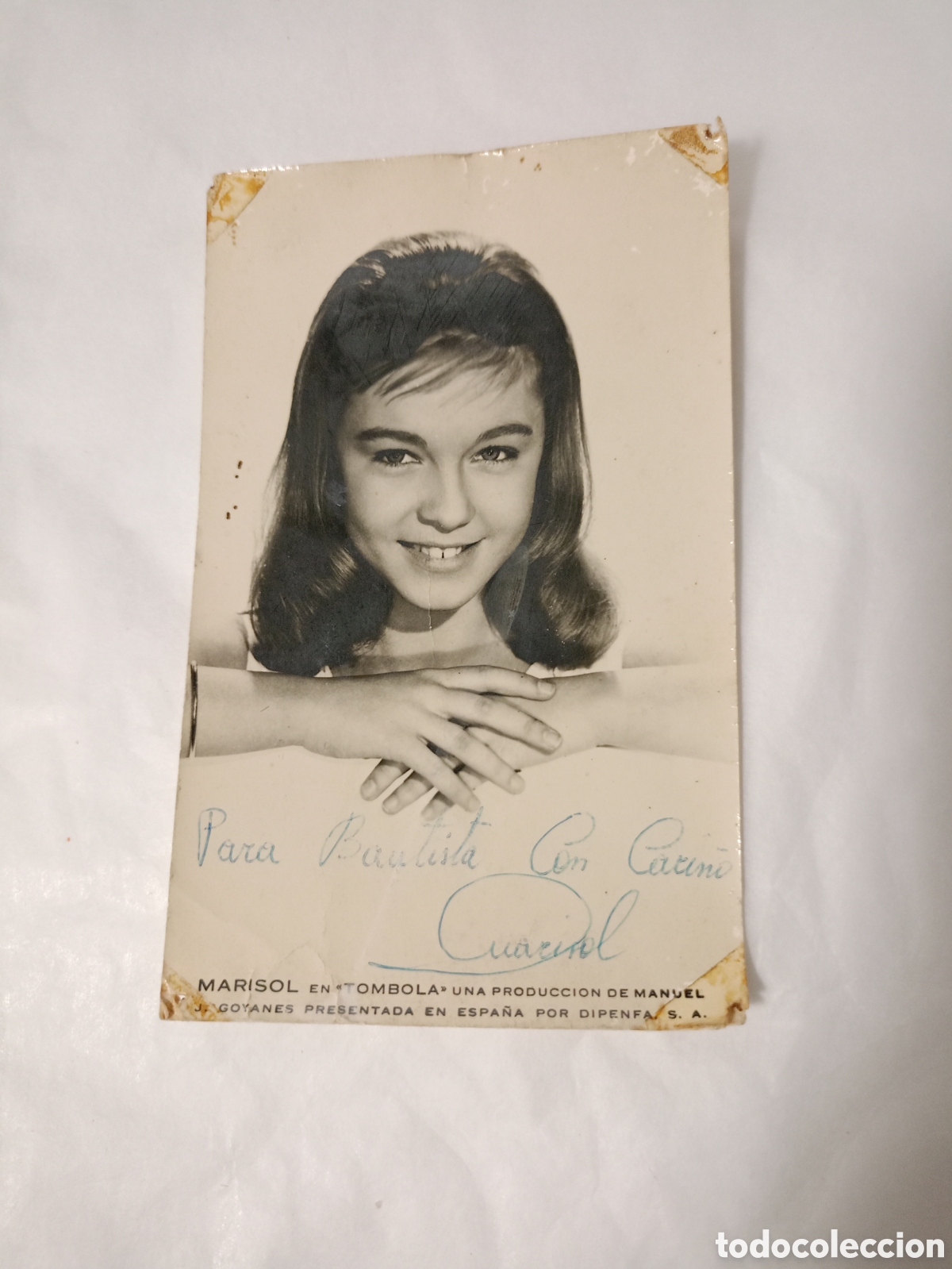 Cine: FOTOGRAFIA AUTOGRAFIADA POR MARISOL,