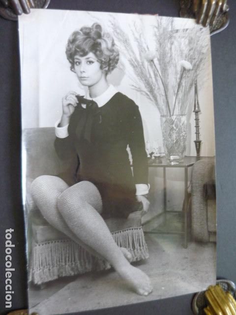Cine: FIORELLA FALTOYANO ACTRIZ ANTIGUA FOTOGRAFIA ORIGINAL 16 X 24 CM