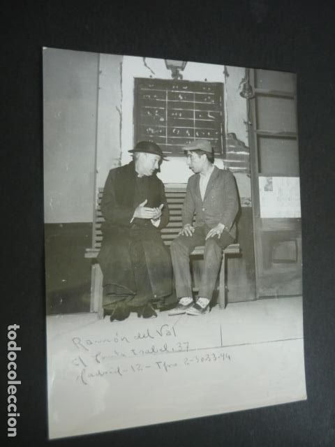 Cine: RAMON DEL VAL ACTOR ANTIGUA FOTOGRAFIA ORIGINAL BARBOSA FOTOGRAFO MADRID 18 X 24 CM