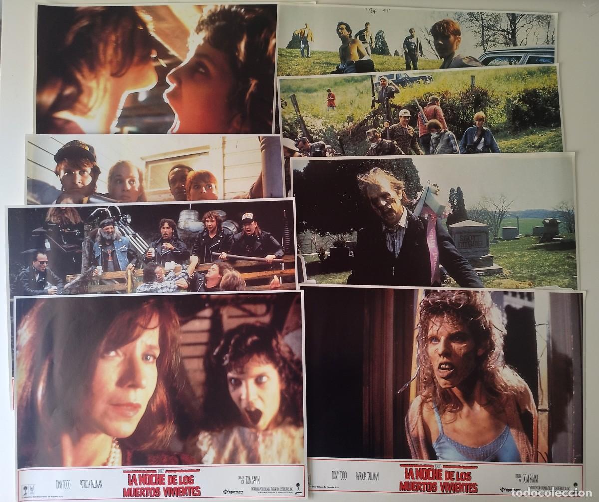 Cine: La noche de los muertes vivientes 8 Fotocromos originales Night of the Living Dead 1990